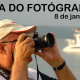 No dia 8 de janeiro o fotógrafo é o foco das atenções