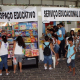 Praça do Fórum recebe estandes para a 7ª Feira do Livro