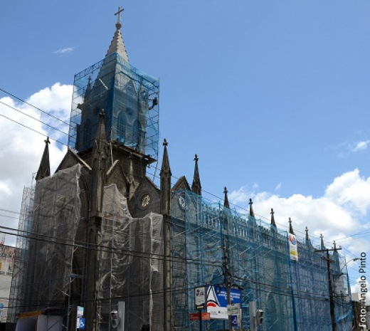 Missa de Cinzas na igreja Senhor dos Passos