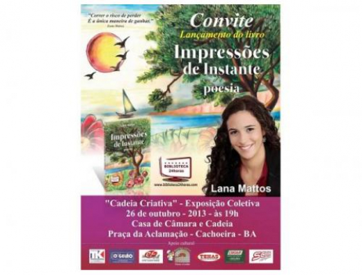 Lana Mattos lança “Impressões em Cachoeira” em Cachoeira