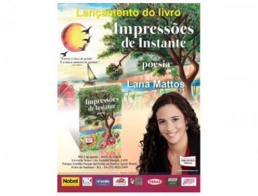 Livro de poesia tem lançamento sábado em Feira