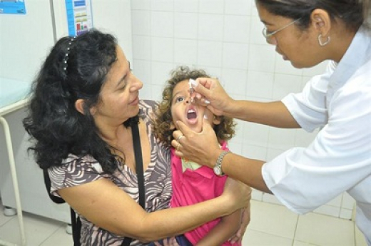 Mais de 18 mil crianças vacinadas contra pólio