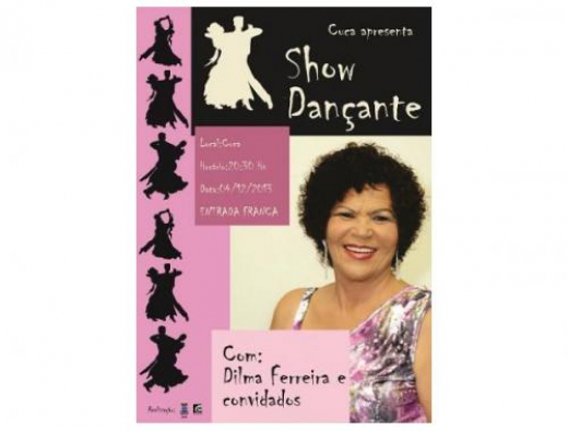 Show dançante no CUCA, nesta quarta-feira.