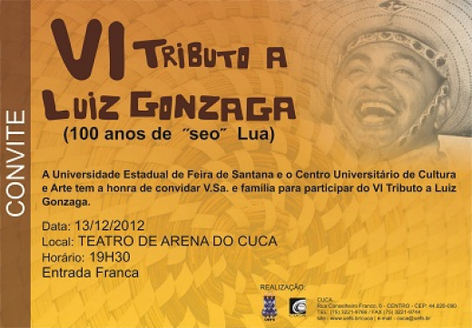 Cuca promove Tributo a Luiz Gonzaga nesta quinta-feira