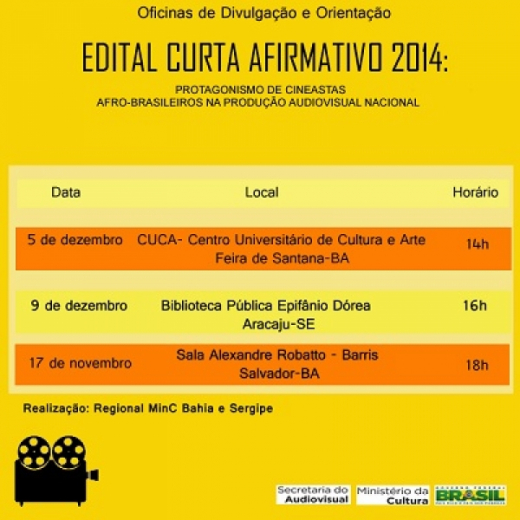 Edital Curta Afirmativo 2014 - Oficina de orientação