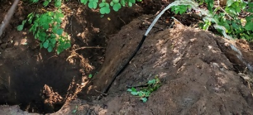 Ligação clandestina de água é localizada em Santo Estevão