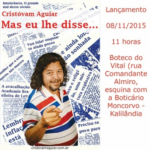 Cristóvam Aguiar lança livro em novembro
