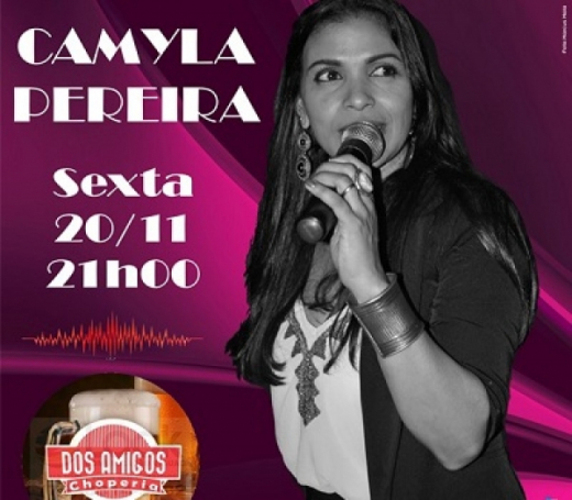 Camyla Pereira de volta ao Choperia nessa sexta-feira (20/11)