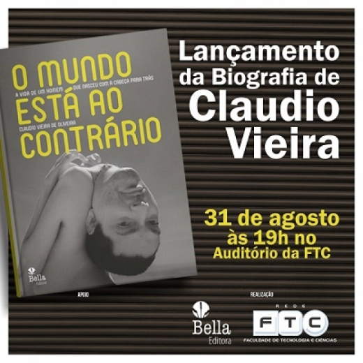 Ex-aluno da FTC lança biografia dia 31