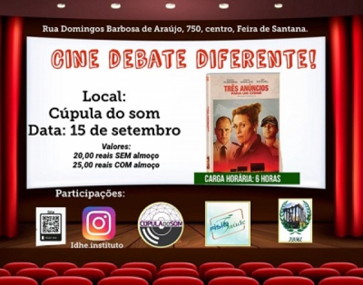 Cine Debate Diferente promove discussões sociais